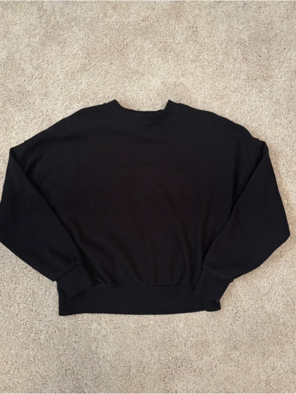 Classic Black Crewneck Sweatshirt